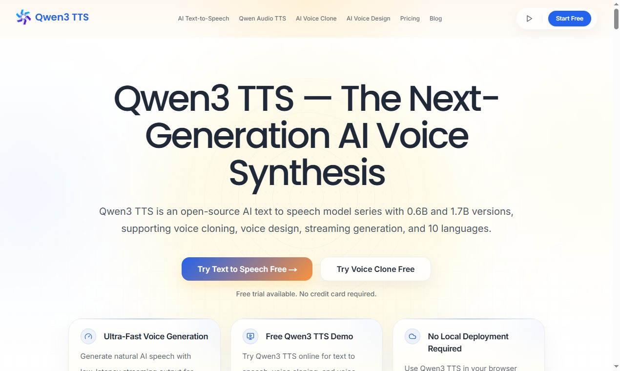 Qwen3 TTS screenshot 1